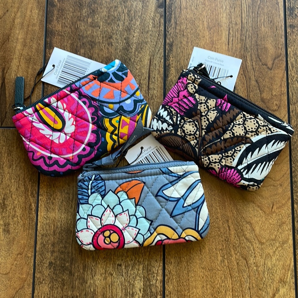 Vera Bradley Coin Purse Bundle of 3 NWT